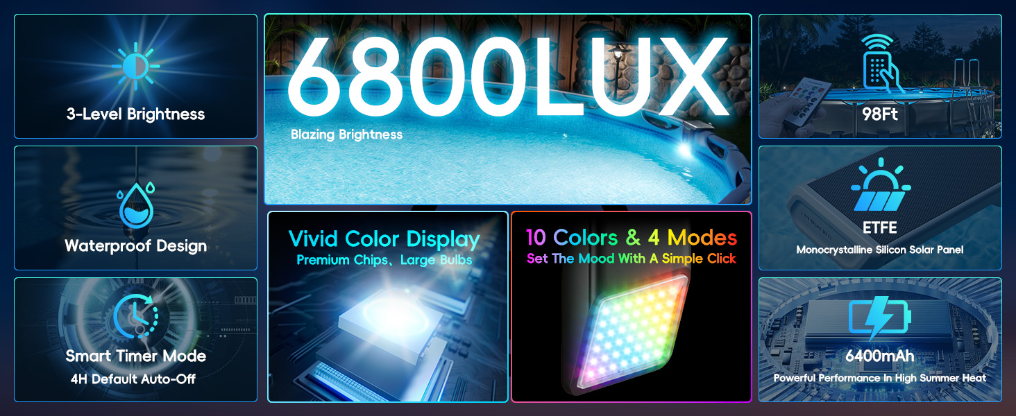 pool lights for above ground pools