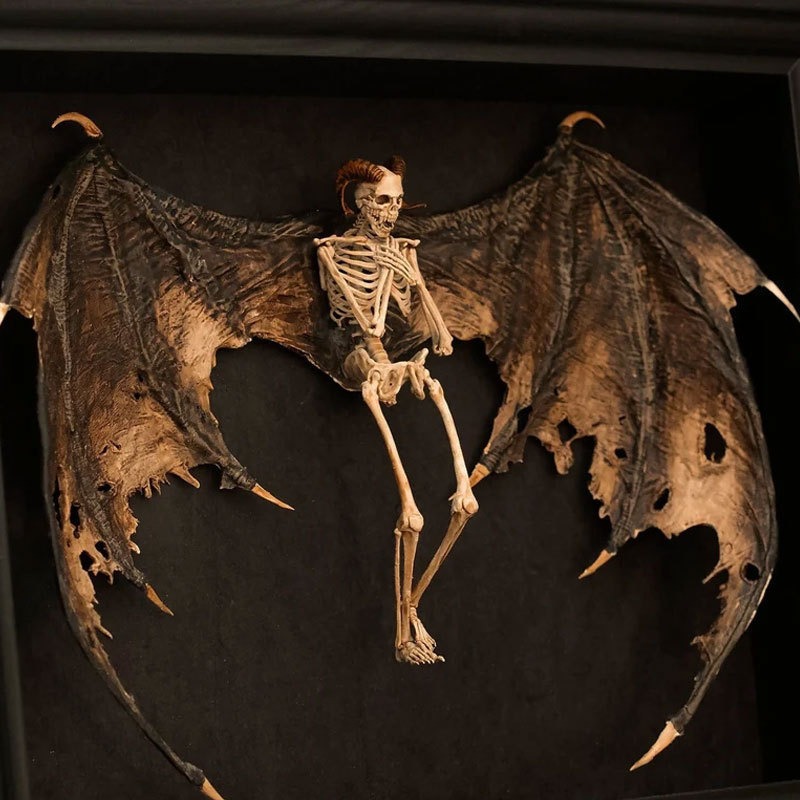 🔥50% Sale🔥Halloween Decoration Bat Winged Demon Skeleton😈👻