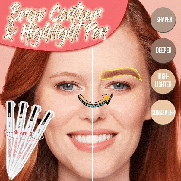 🔥 Hot Sale 50% Off🔥 4-in-1 Brow Contour Highlighter Pen - Master of Dynamic Brow Color 👁️ 🖊️