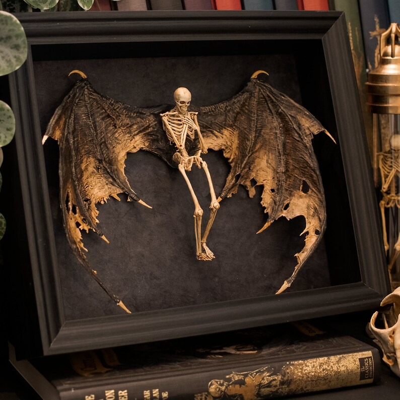 🔥50% Sale🔥Halloween Decoration Bat Winged Demon Skeleton😈👻