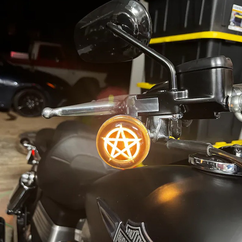 🔥Hot Sale🔥Funny Motorcycle Lens Cover ( 1 pair )🏍️