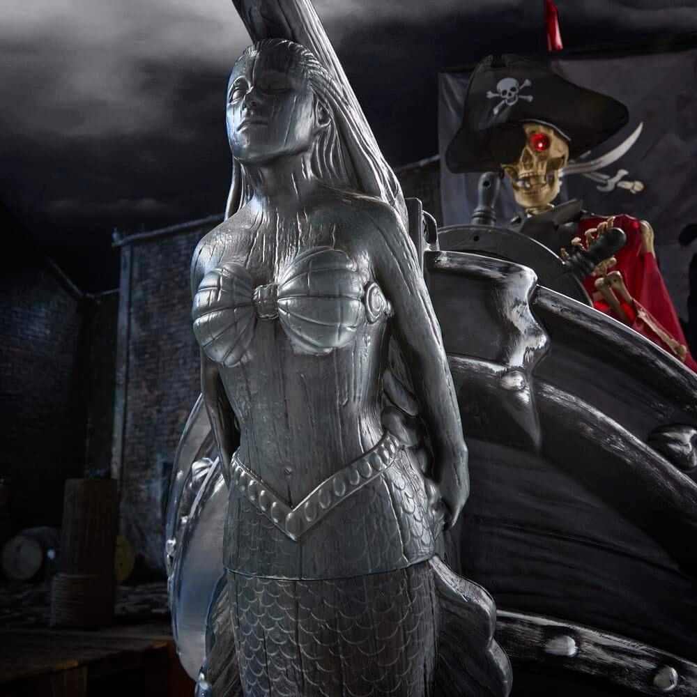 🚨Halloween Early Promotion🔥9.5 ft. Giant-Sized Animated LED Pirate Ship