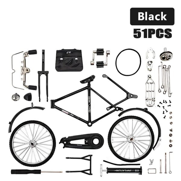 51 PCS DIY Retro Bicycle Model