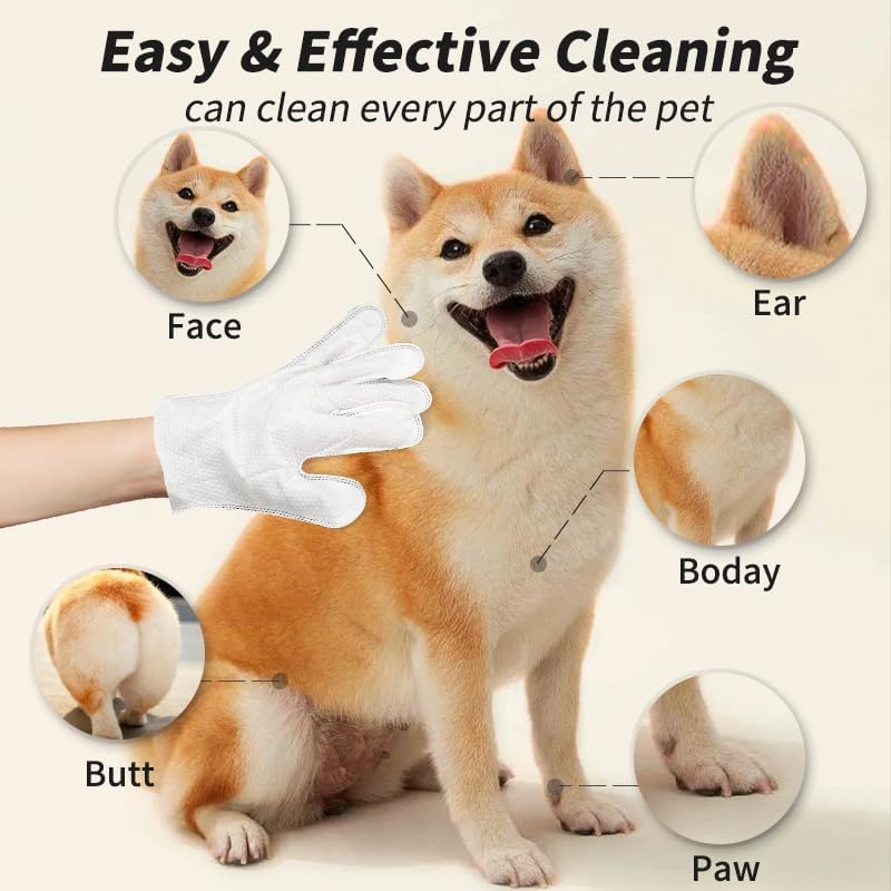 💥Special Promotion💥Pet Glove Wipes for Dogs & Cats