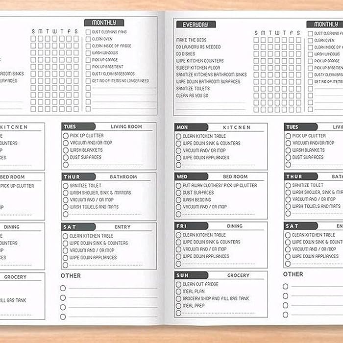 Cleaning Schedule - To-Do List for Adults