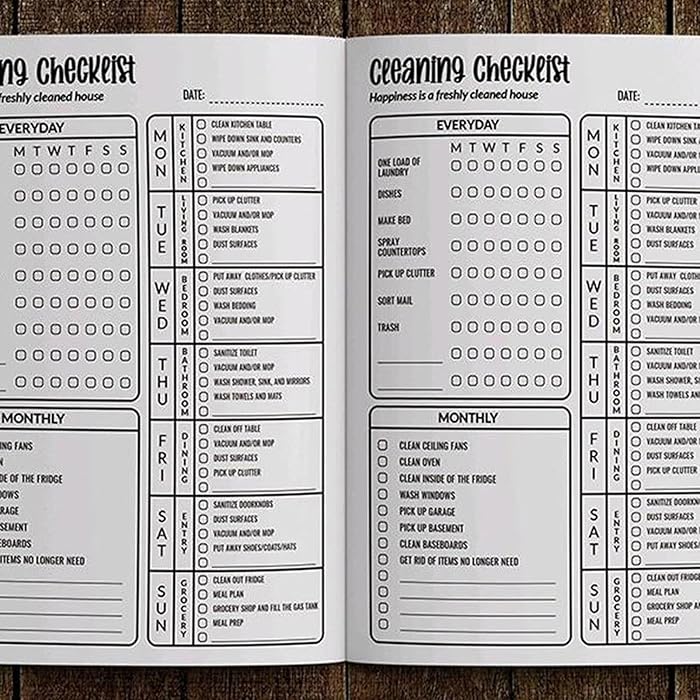 Cleaning Schedule - To-Do List for Adults