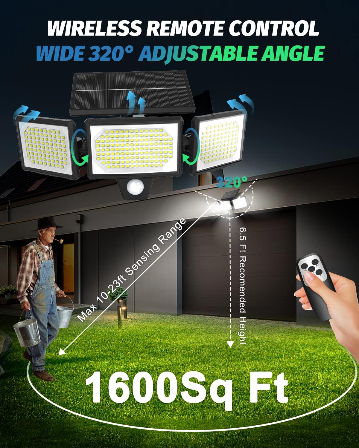 🎁Today's Special Offer🎁Adjustable Motion Sensor Solar Lumina Lights
