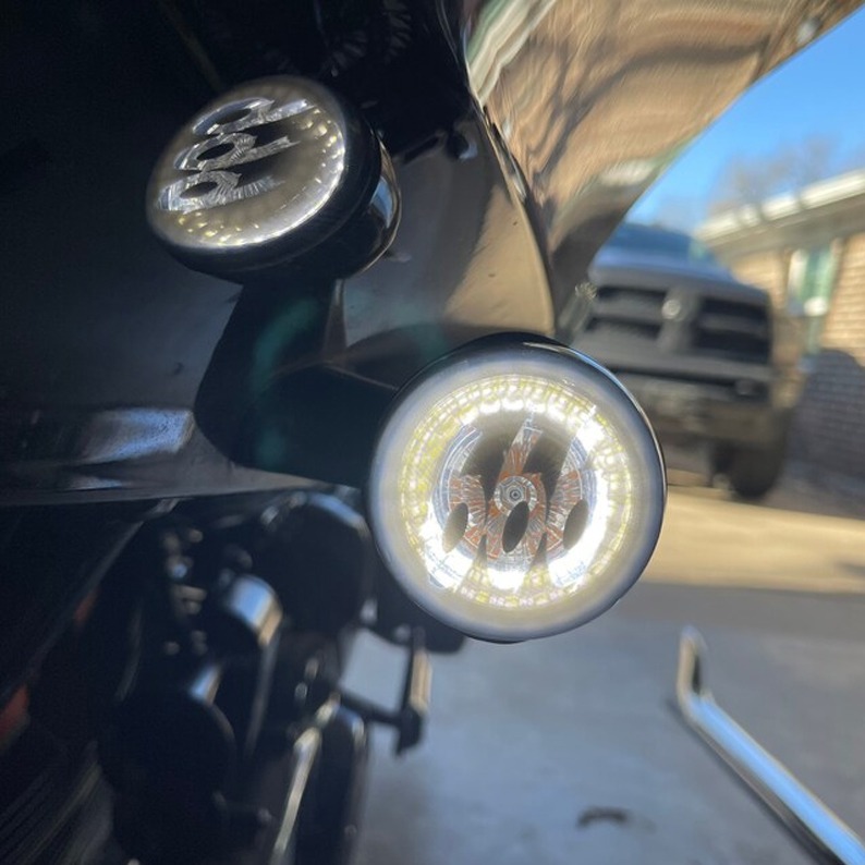 🔥Hot Sale🔥Funny Motorcycle Lens Cover ( 1 pair )🏍️