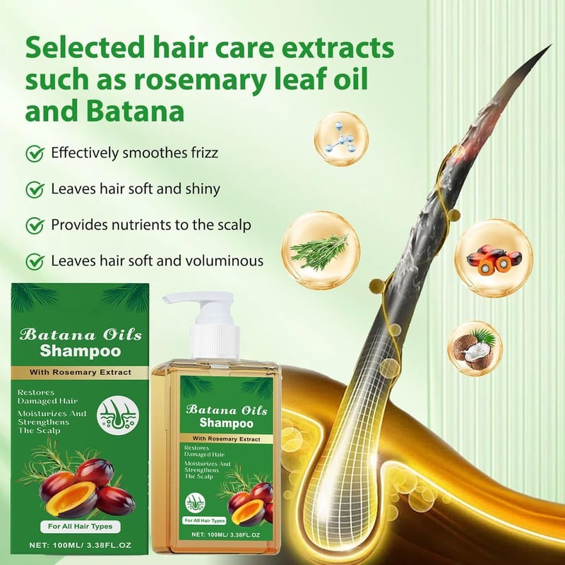 🚨Deal Of The Day🔥Batana Oil Shampoo with Rosemary Extract