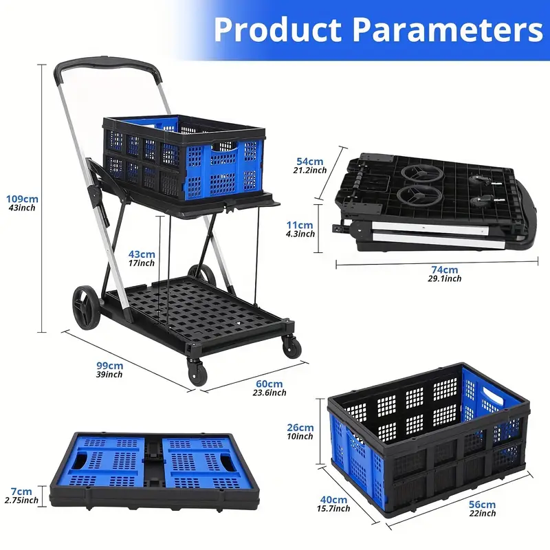 💥Clearance Sale💥High-Capacity Folding Shopping Cart