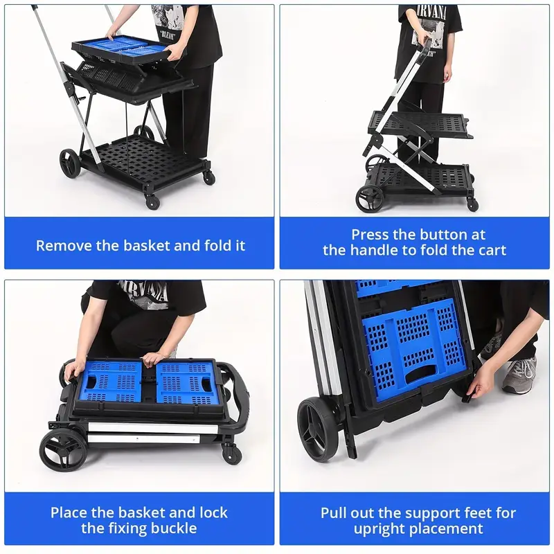 💥Clearance Sale💥High-Capacity Folding Shopping Cart