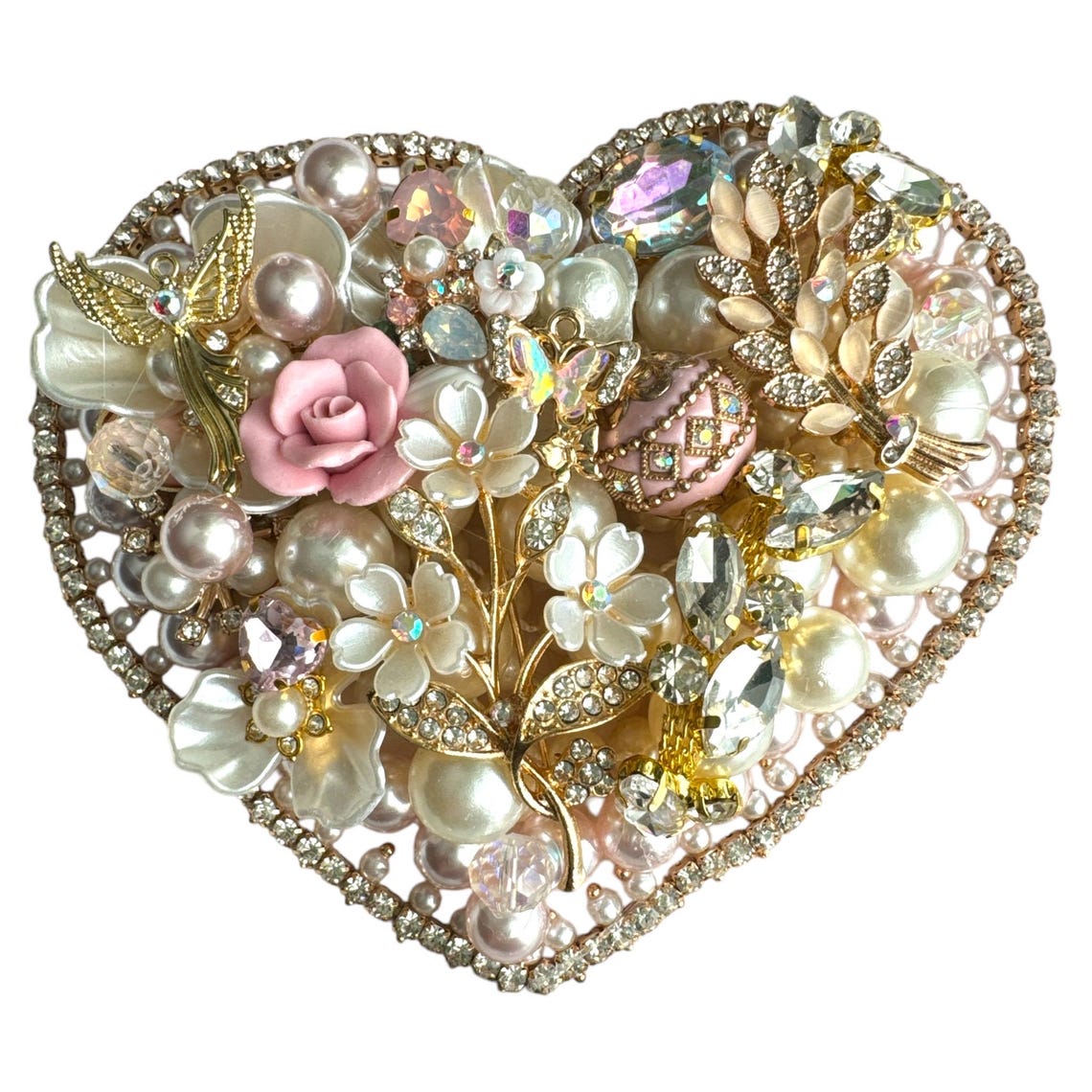 Eternal Grace" Handcrafted Heart Frame with Velvet Backing
