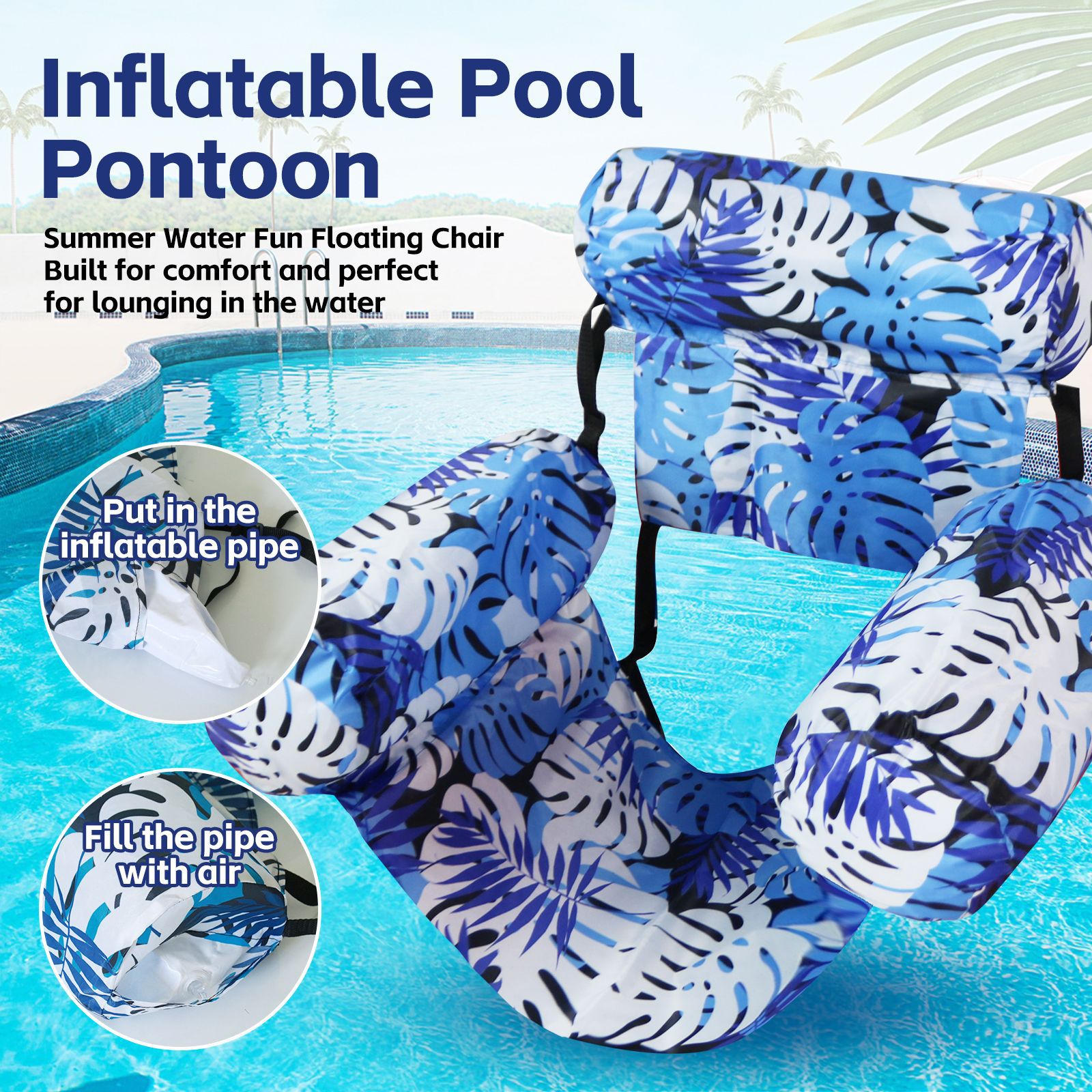 ⏰Special Price $19.99 Only Today ＆ Free air pump!💥SLOOSH Inflatable Pool Floats Adult