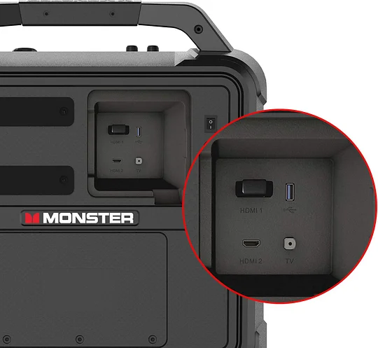 ⏰Today's Special💥Monster Vmay 1080P Outdoor TV 60W Bluetooth Speaker Combo
