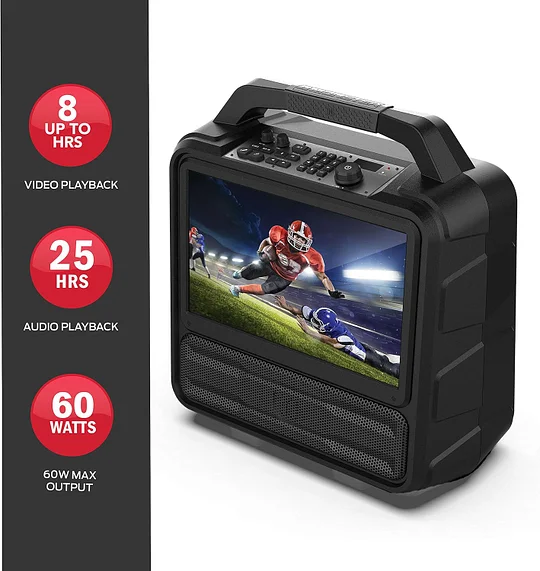 ⏰Today's Special💥Monster Vmay 1080P Outdoor TV 60W Bluetooth Speaker Combo