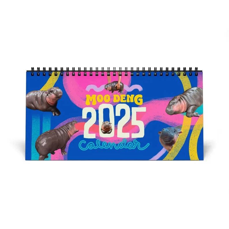 🦛Moo Deng | 2025 Desktop Calendar