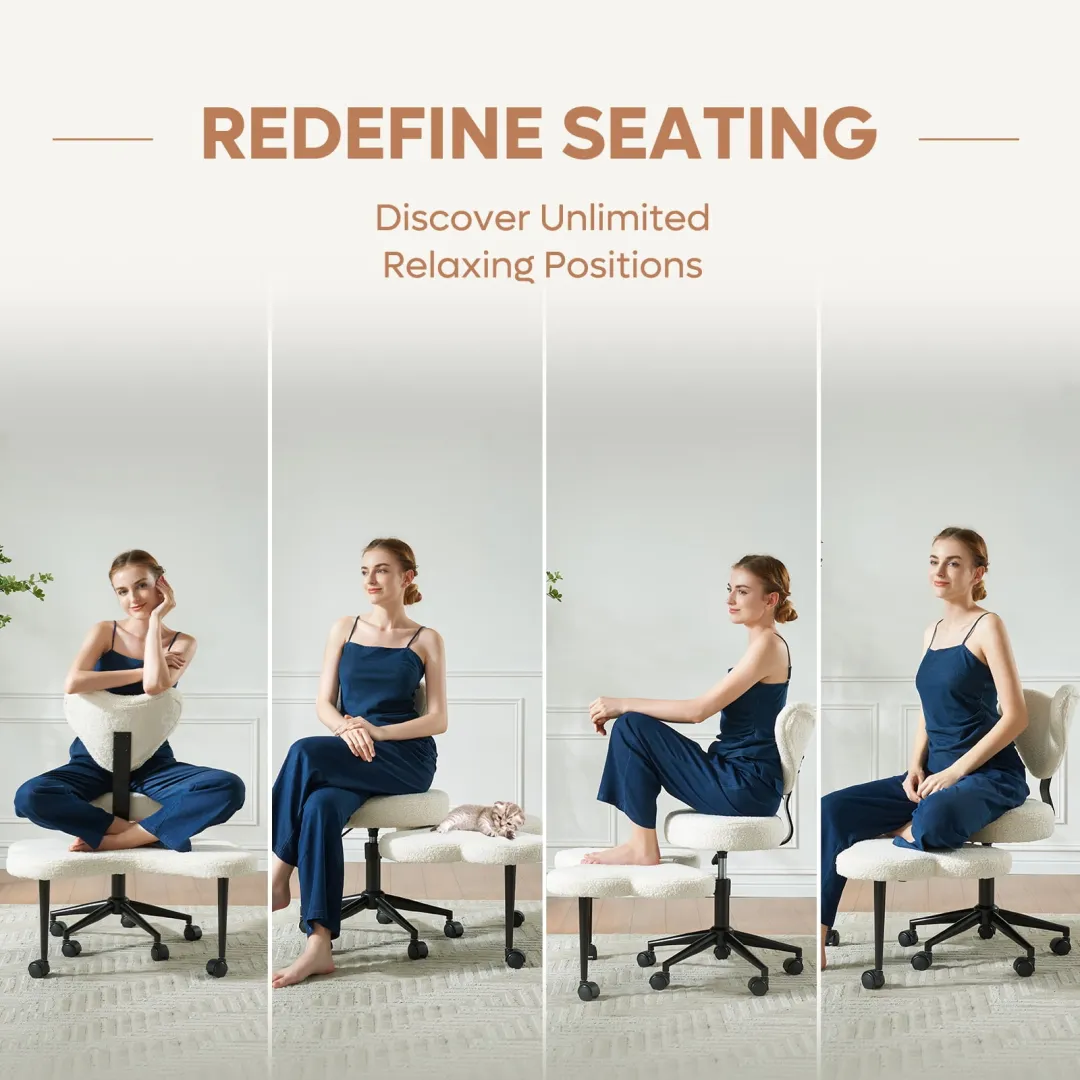 💥𝑺𝒑𝒆𝒄𝒊𝒂𝒍𝒔 𝑺𝒂𝒍𝒆💥Ergonomic Cross Legged Swivel Chair