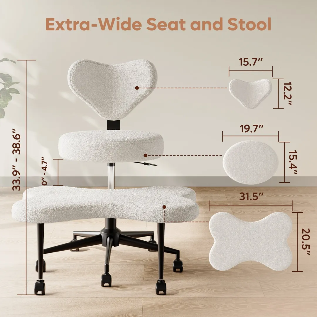 💥𝑺𝒑𝒆𝒄𝒊𝒂𝒍𝒔 𝑺𝒂𝒍𝒆💥Ergonomic Cross Legged Swivel Chair