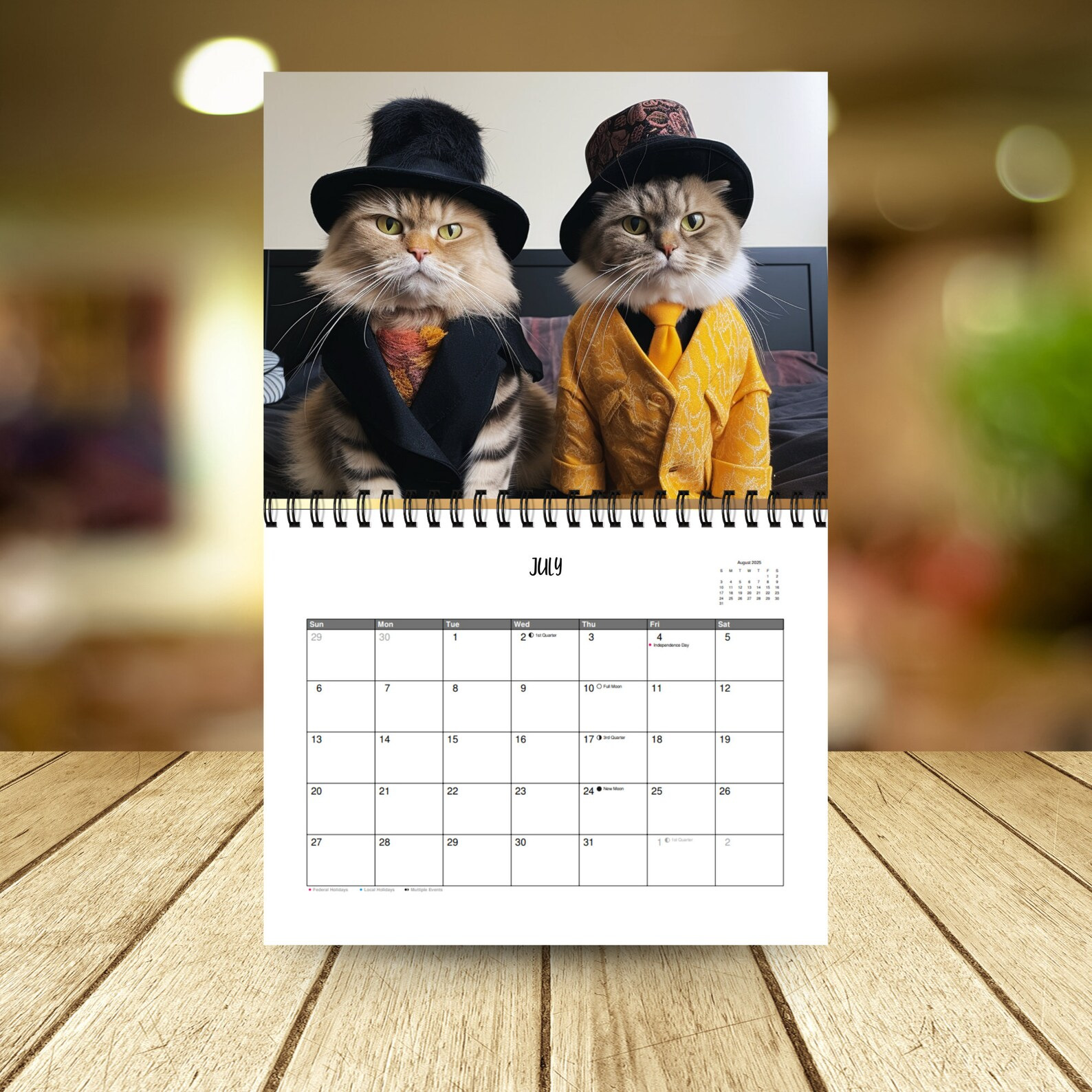 2025 Cute Animal Calendar