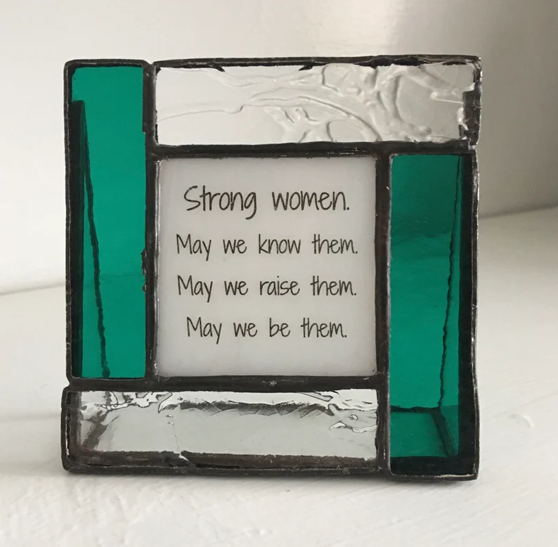 Inspirational Stained Glass Small Frame