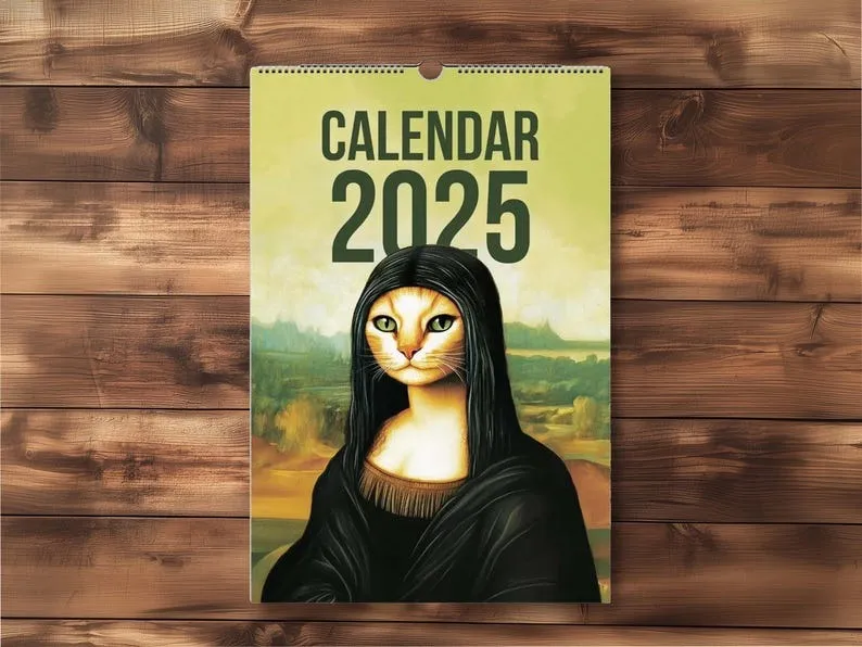 🎨2025 Cats in Art Wall Calendar