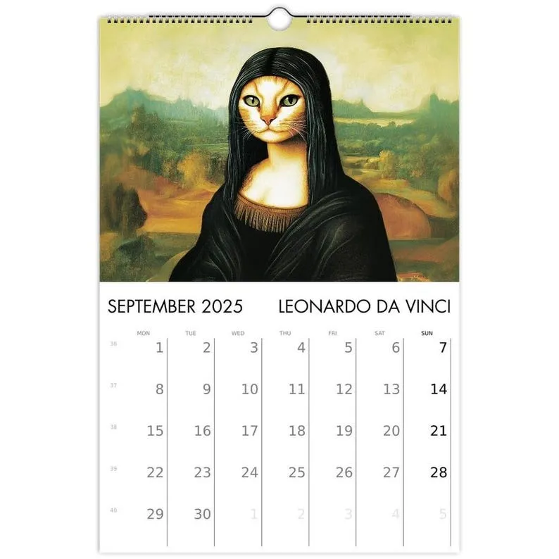 🎨2025 Cats in Art Wall Calendar