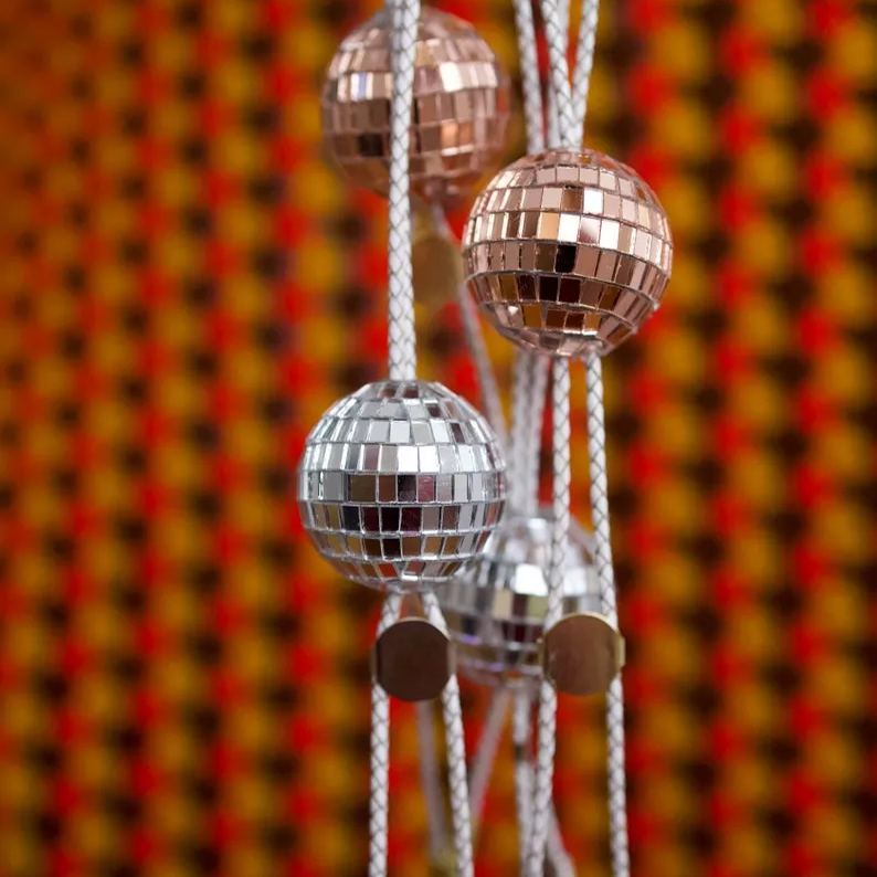 Disco Cowgirl Discoball Bolo Tie