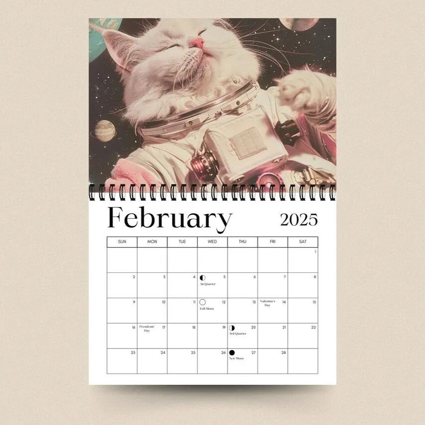 2025 Cute Animal Calendar