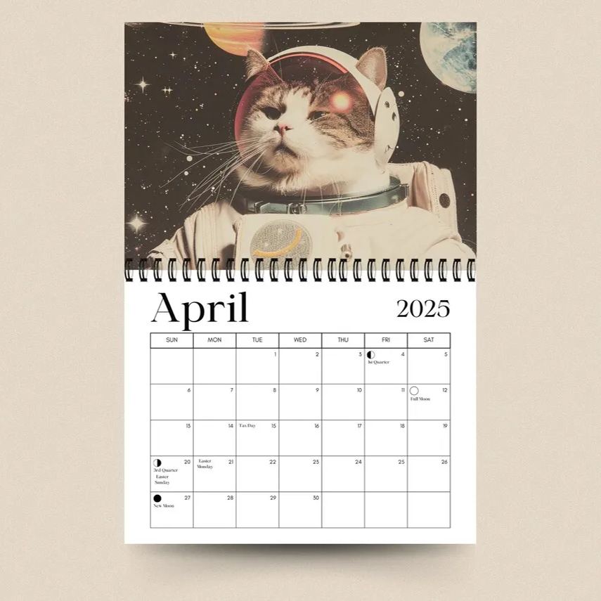 2025 Cute Animal Calendar