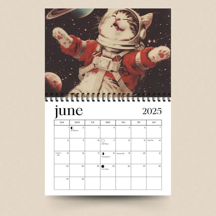 2025 Cute Animal Calendar