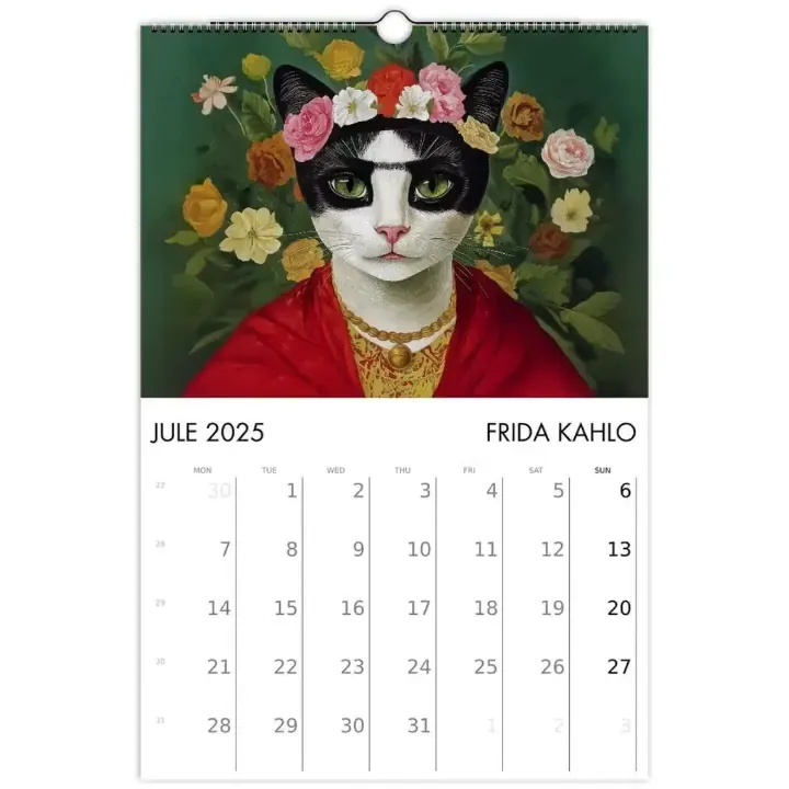 🎨2025 Cats in Art Wall Calendar