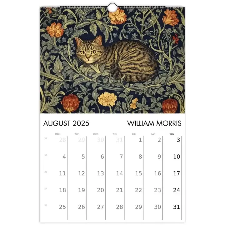 🎨2025 Cats in Art Wall Calendar