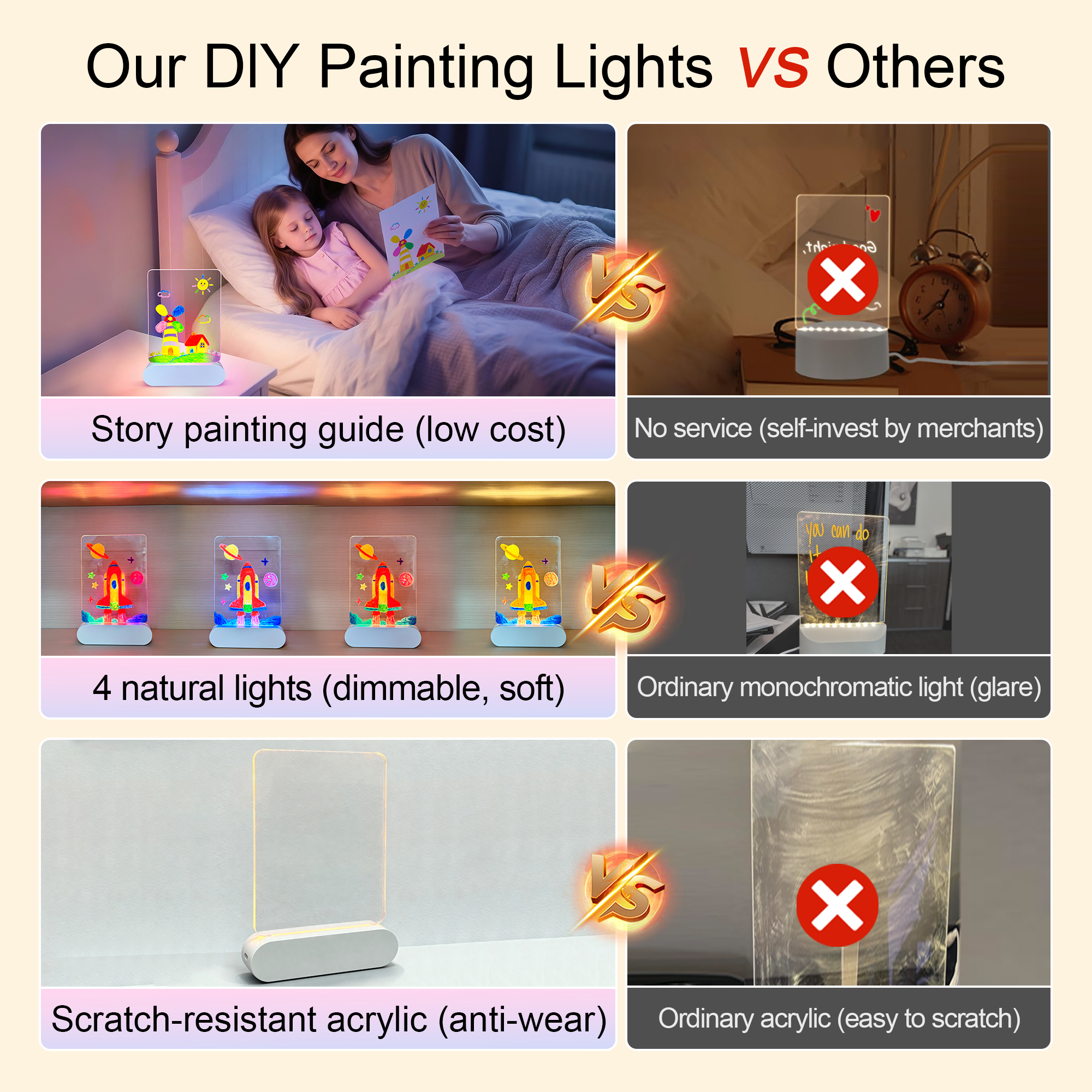 kids' painting lamp