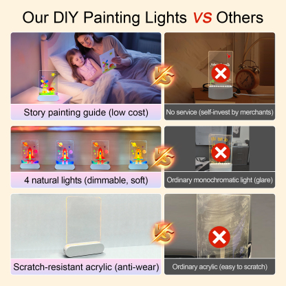 kids' painting lamp