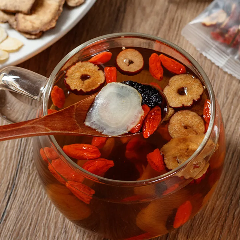 Kidney tea formula Ginseng Five Treasure Tea Combination Scented Tea Eight Treasure Tea Red Date Wolfberry Tea Men's Tea Health Tea Mulberry Herbal Formula Health Tea