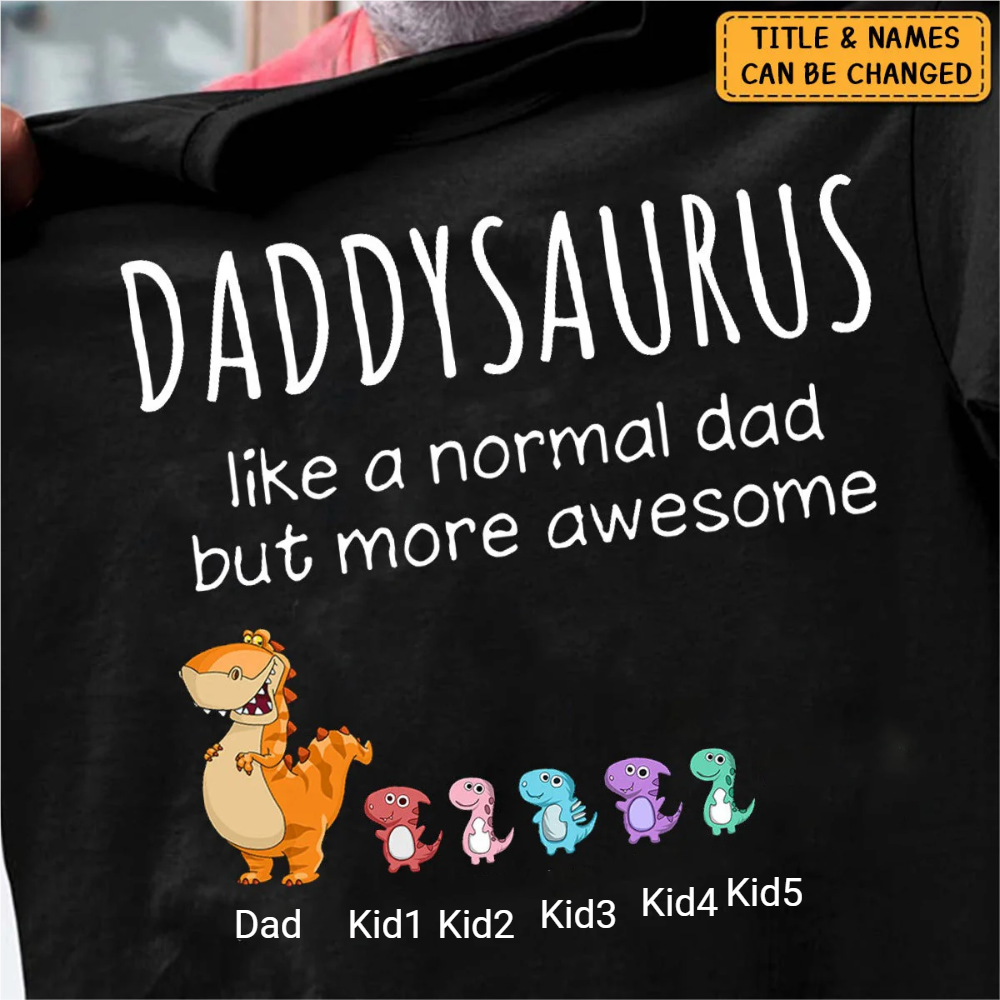 Unisex Cute Grandpasaurus 100% Cotton Graphic Tee