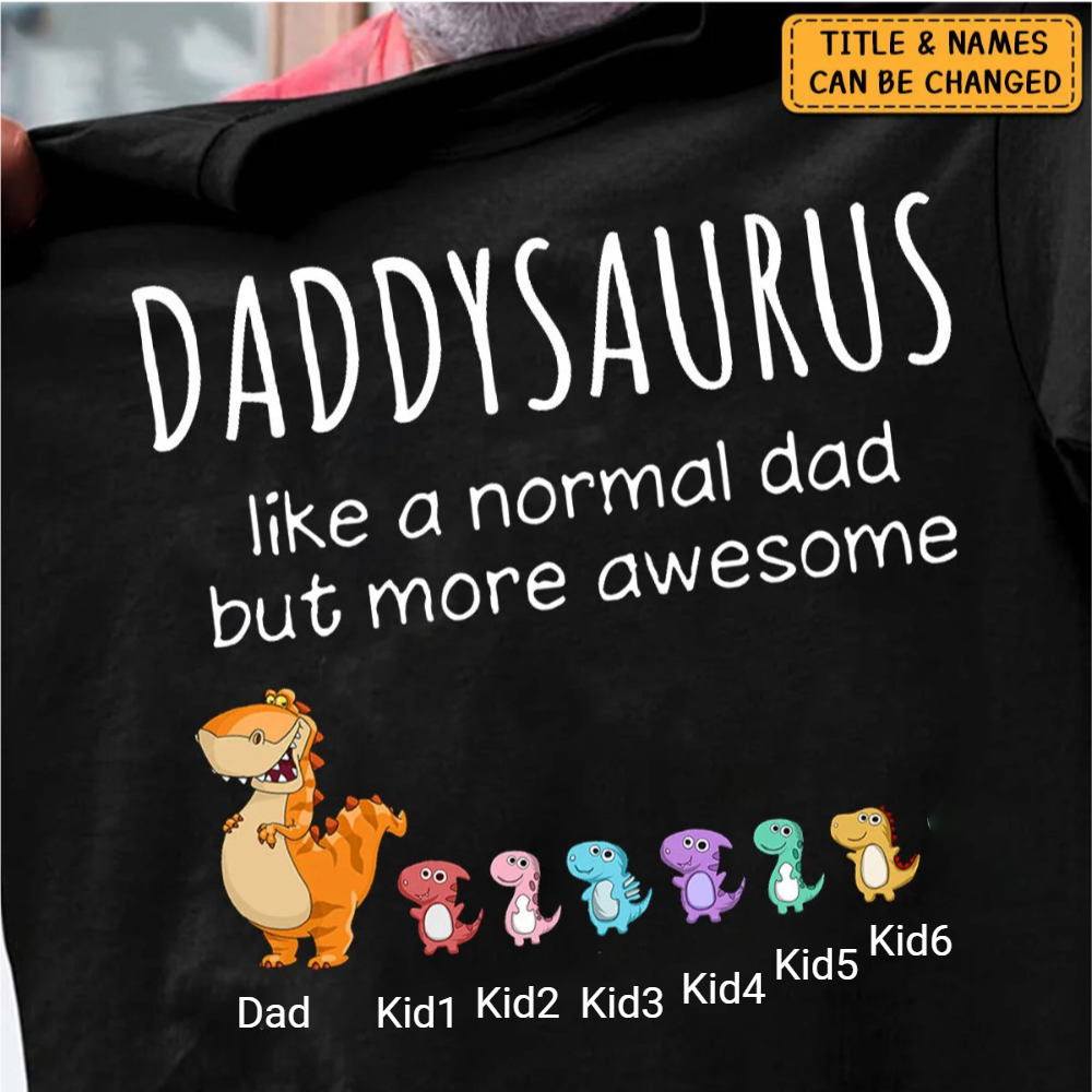 Unisex Cute Grandpasaurus 100% Cotton Graphic Tee