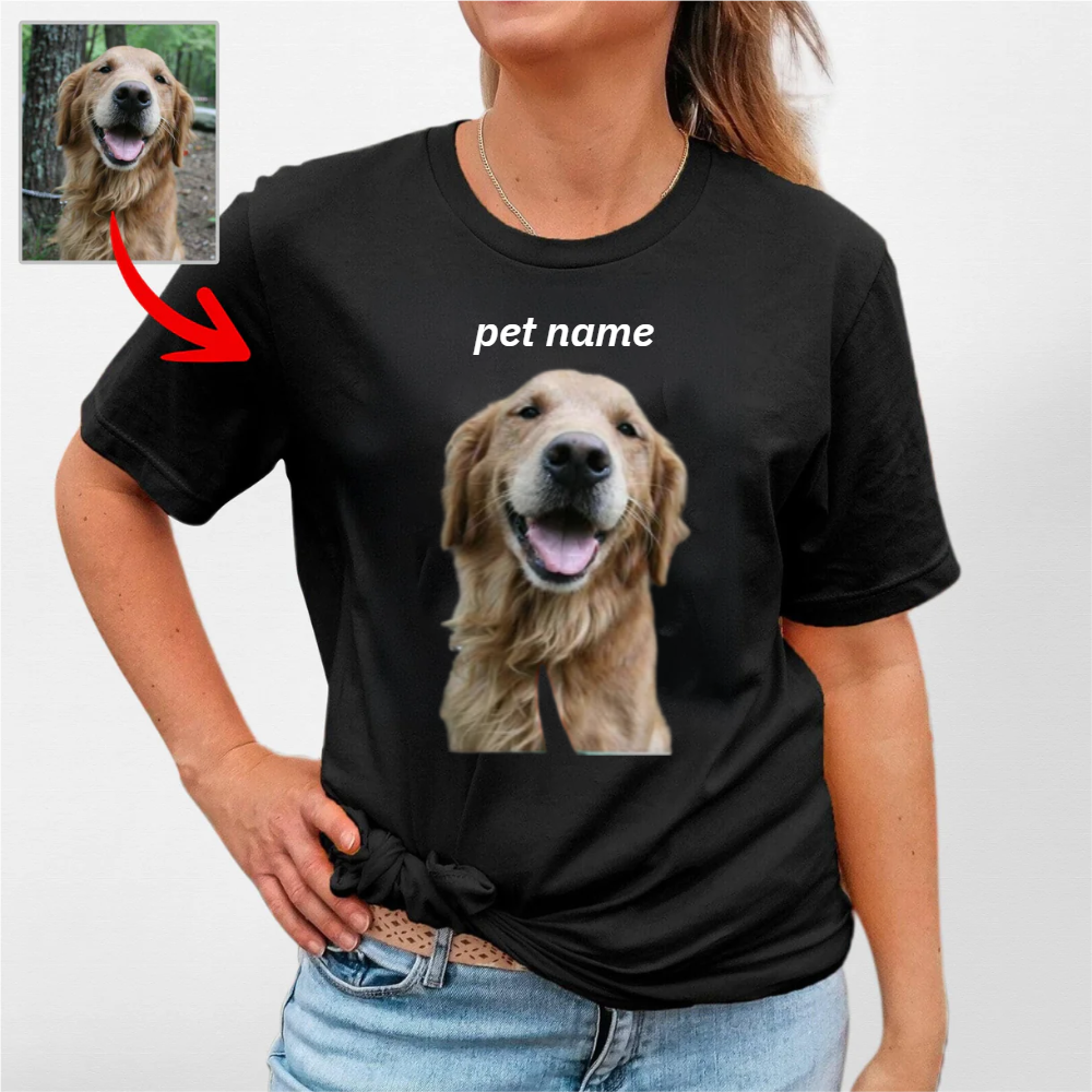Custom Dogface  100% Cotton Graphic Tee