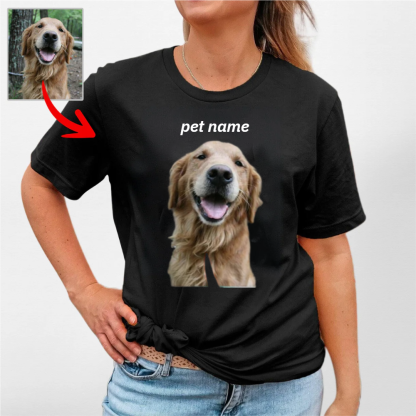 Custom Dogface  100% Cotton Graphic Tee