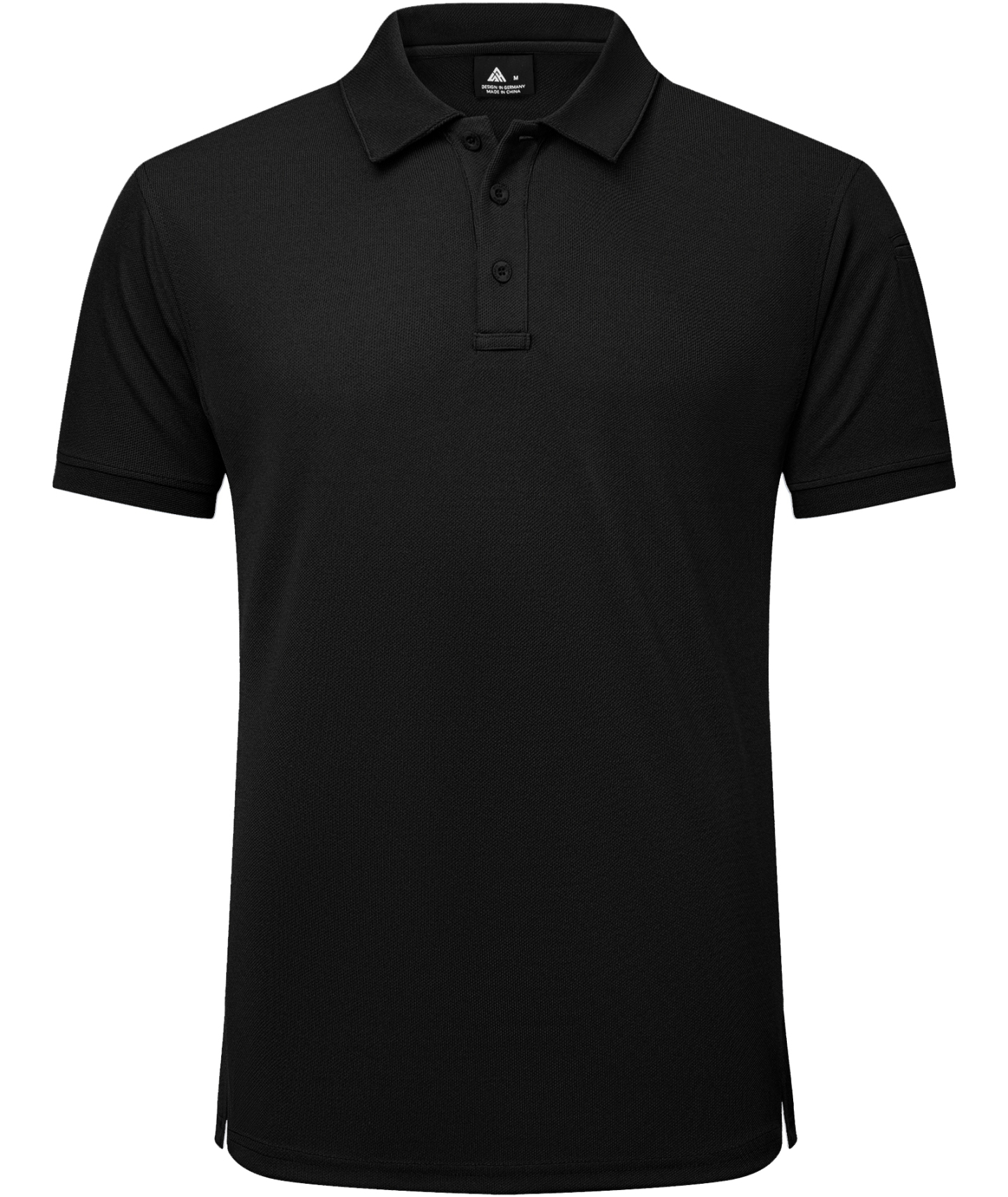 Men's Solid Color Button Up Polo Shirt