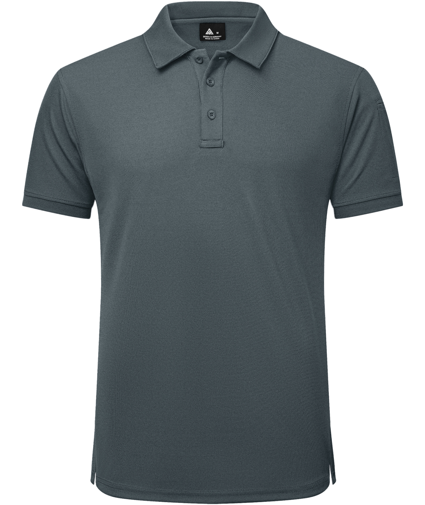 Men's Solid Color Button Up Polo Shirt