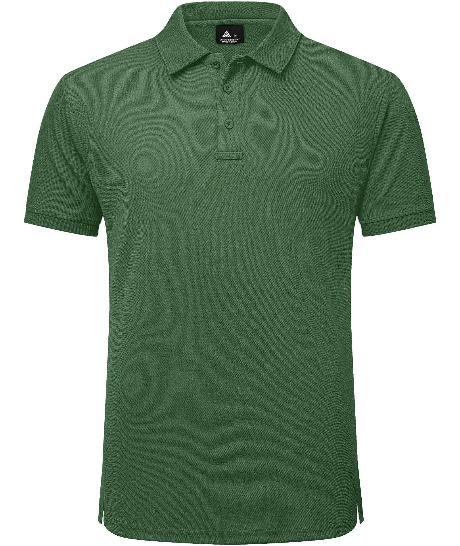 Men's Solid Color Button Up Polo Shirt