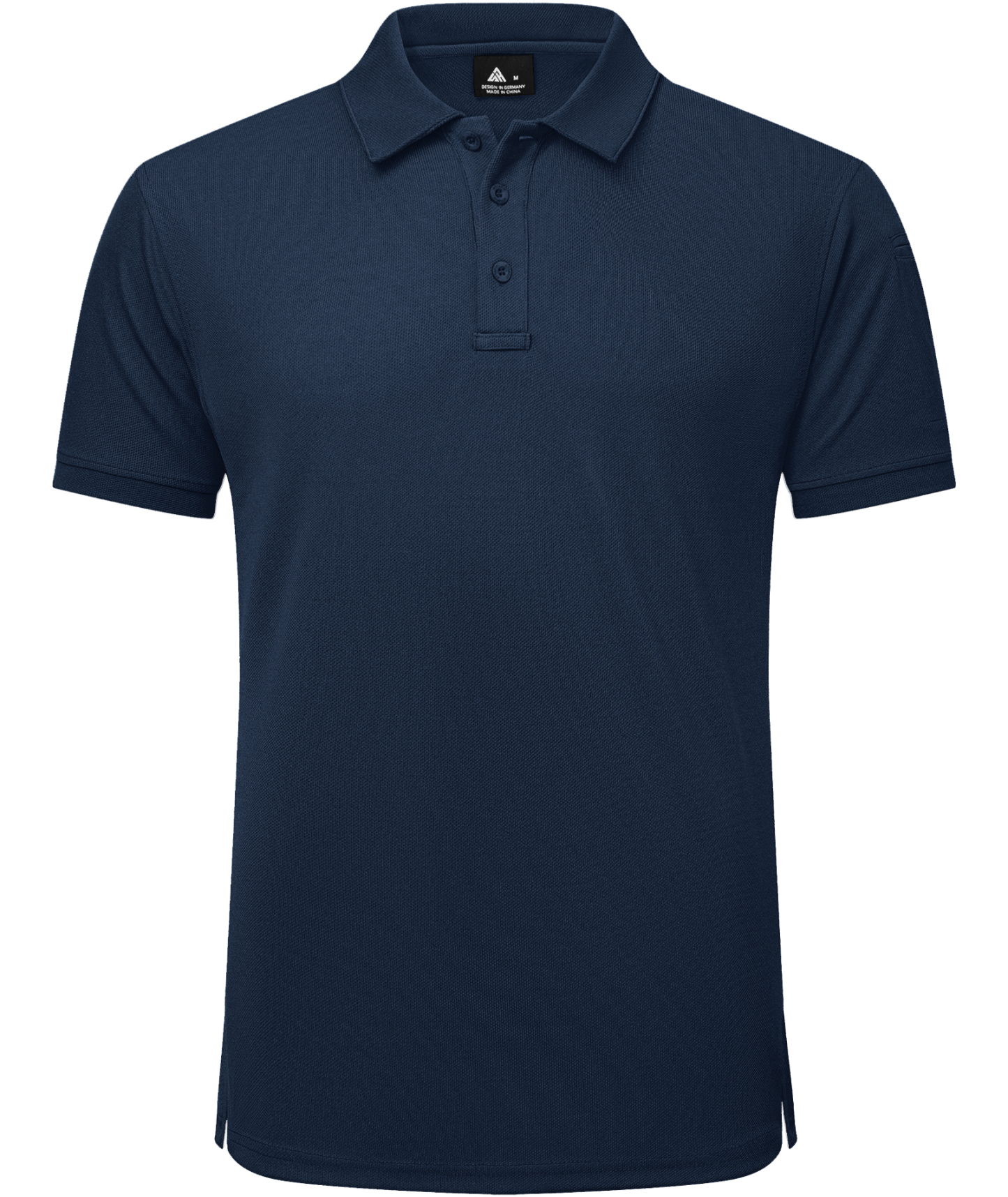 Men's Solid Color Button Up Polo Shirt