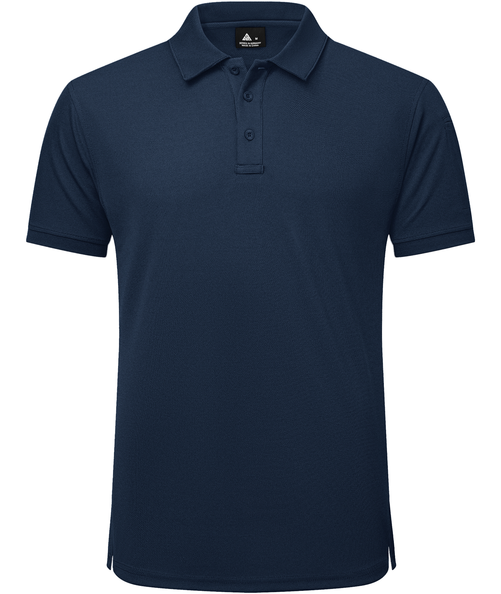 Men's Solid Color Button Up Polo Shirt