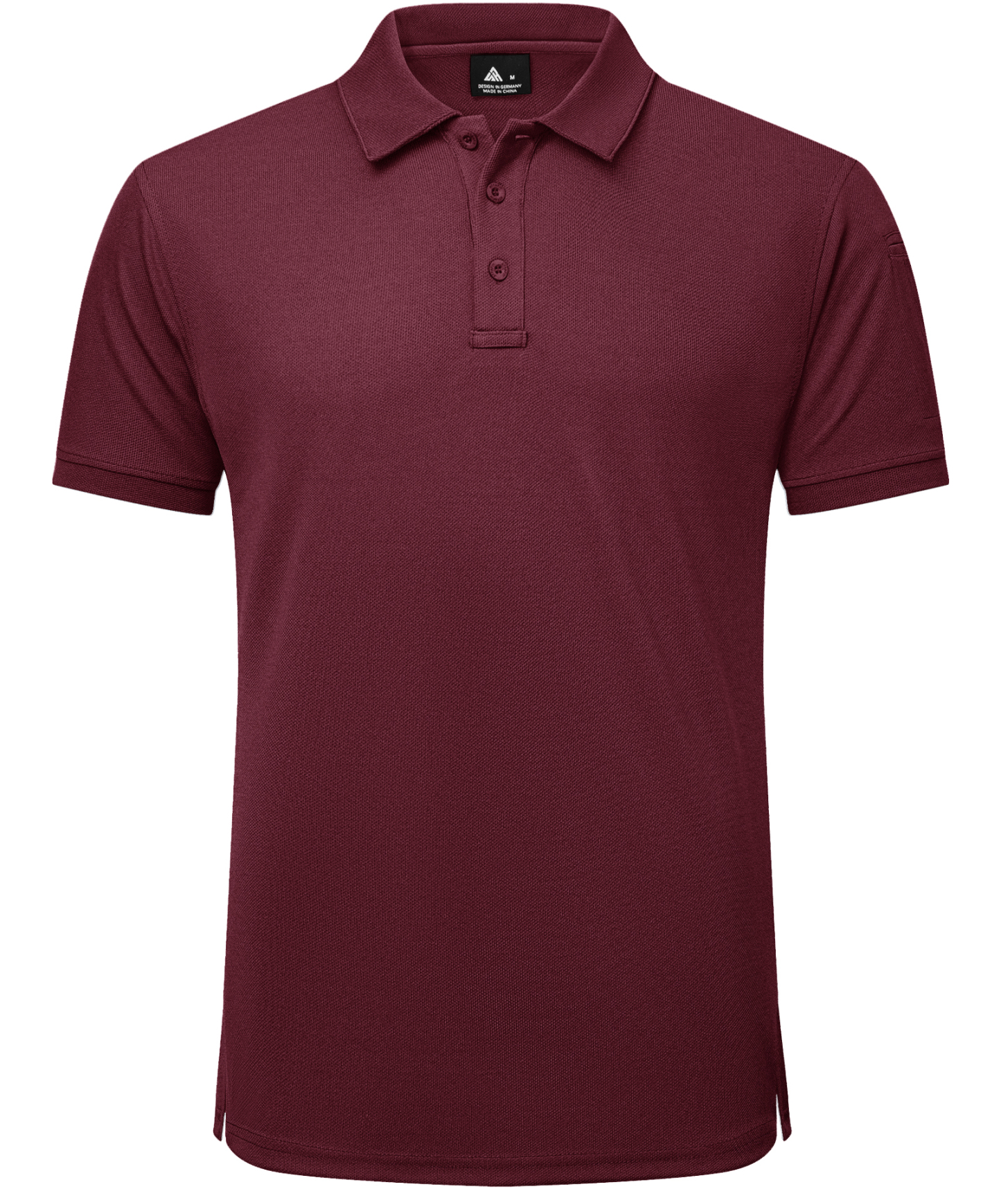 Men's Solid Color Button Up Polo Shirt