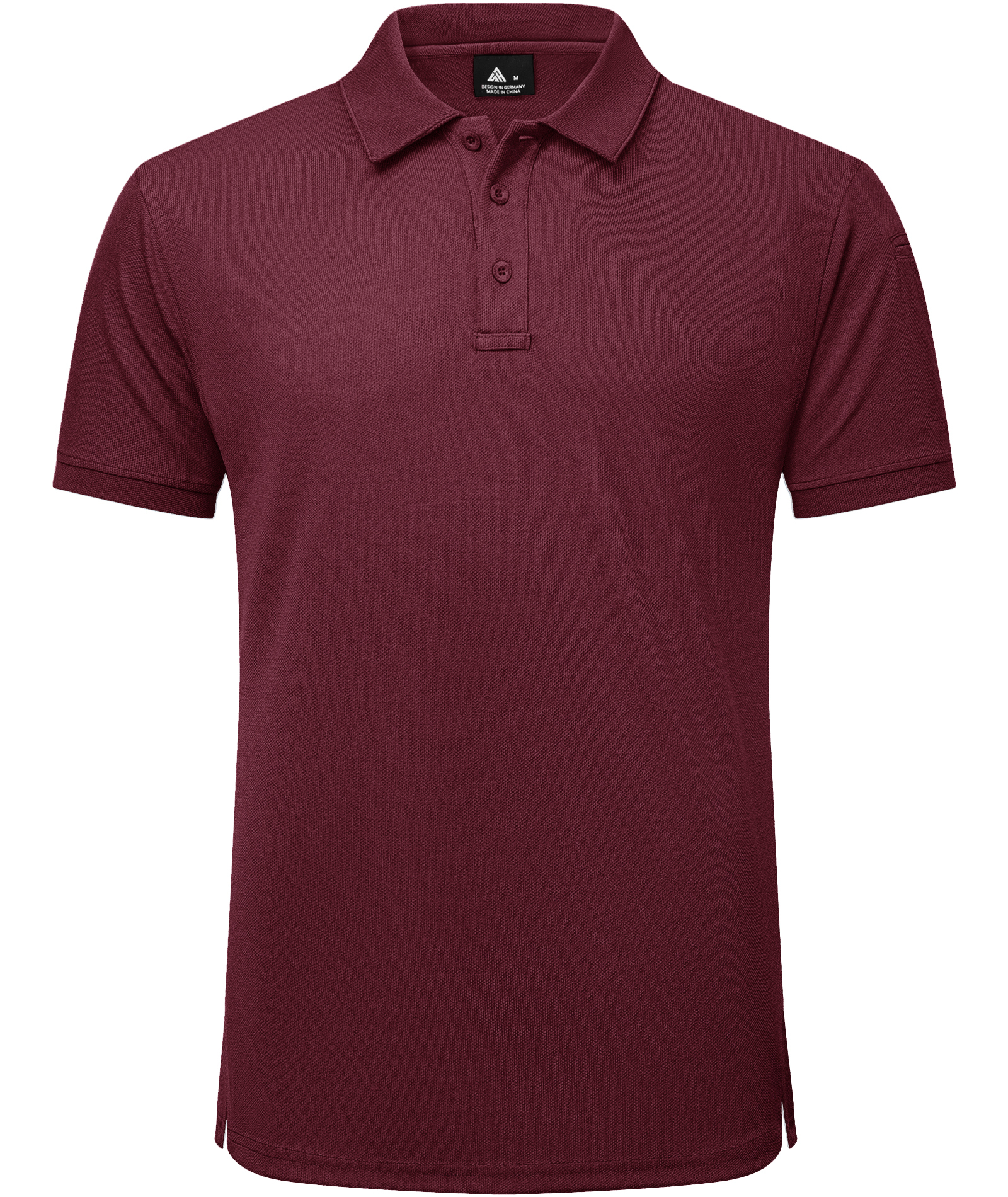 Men's Solid Color Button Up Polo Shirt