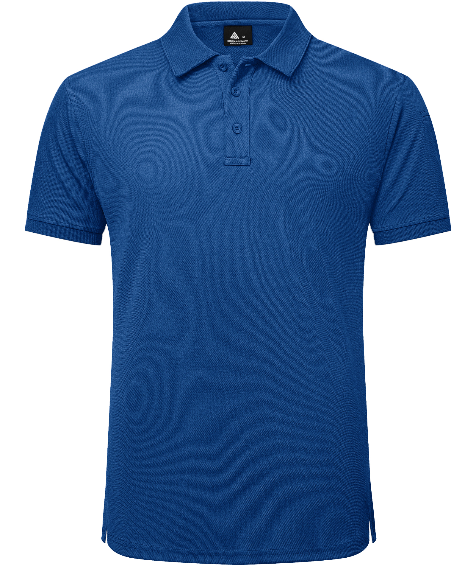 Men's Solid Color Button Up Polo Shirt