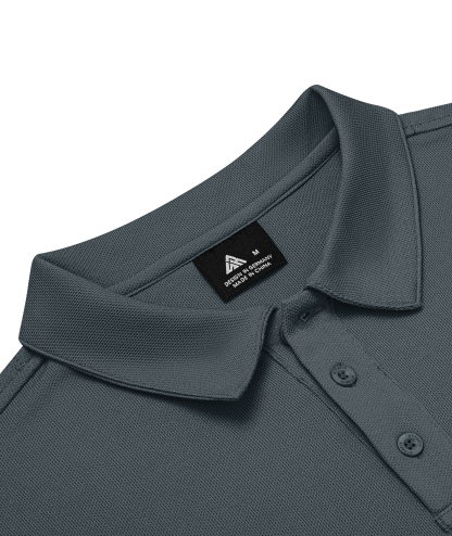 Men's Solid Color Button Up Polo Shirt