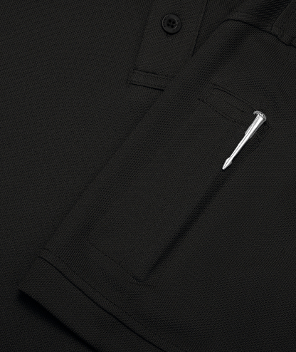 Men's Solid Color Button Up Polo Shirt