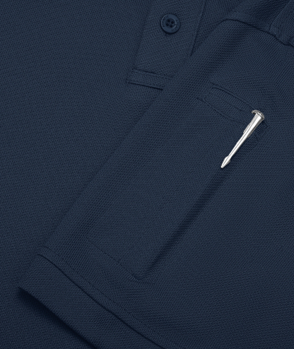 Men's Solid Color Button Up Polo Shirt